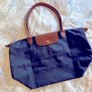 Longchamp le pliage large tote navy